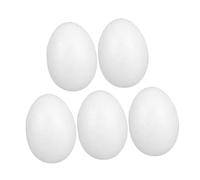 Lurrose 5 Pezzi Modello di in Schiuma Decorazione Fai da Te di Pasqua Giocattoli di Pittura Pasquale Artigianato delle Uova Schiuma di Pasqua Mini di Schiuma Bianca