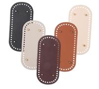 Lurrose 5 Pezzi per Borse PU per Uncinetto Base Ovale per Borse Tracolla Design Ergonomico con Rinforzi Accessori Fai da Te per Creazioni alla Moda