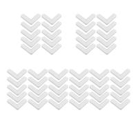 Lurrose 5 Set Codice Dell'angolo Della Finestra Dello Schermo Giunto Graffe D'angolo Staffa D'angolo Schermi Staffe Angolari Del Telaio Della Finestra Bianca Plastica 10 Pezzi*5