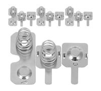 Lurrose 5 set Kit Nichelate per Batterie Aa Primavera Compressione e Negativo per Contatori Gas Multimodello Ricambio Resistente e Versatile