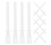 Lurrose 50 Applicatori di Colla in Plastica Bianchi, Raschietti Piccoli per Pittura a Olio e Fai da Te in Pelle, Spatole Flessibili per Applicazione Precisa e Rimozione Colla in Eccesso,