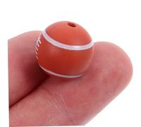Lurrose 50 Pezzi Perline Silicone da Perline Spacer per Creazione Gioielli Diy Charms Tematici Palline per Braccialetti e Collane Regalo per Appassionati Sport