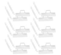 Lurrose 50 Pezzi Scatola Organizer Trasparente per Morsetti Cavi Riutilizzabili Porta Etichette per Fili Fino Clip per Cavi Resistenti Adatta per Casa e Ufficio