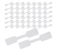 Lurrose 500 Pezzi Etichette Adesive Bianche per Prezzi di Gioielli, Mini Cartellini Vuoti in Carta per Anelli, Bracciali e Collane, Etichette Scrivibili per Negozi al Dettaglio e Boutique