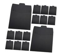 Lurrose 50pezzi Buste Carta Versatili Per Cd Buste Multifunzione Per Custodia Cd Biglietti Invito Nero Resistente e Leggero