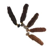 Lurrose 5pezzi Parrucche Ricce per Bambole Accessori per Realizzazione Bambole Trame Capelli Sintetici Parrucche Fai da Te