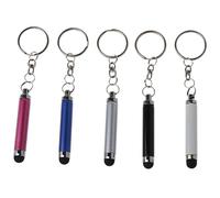 Lurrose 5pezzi Pennino Stilo Per Touch Screen Design Sabbiato e Anodizzato Corpo Antiscivolo Portachiavi Per Facilità Di Trasporto Compatibile Telefono e Tablet