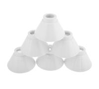 Lurrose 6 paia Paralumi in Plastica per Lampade Sospensione Coprilampada Decorativo Resistente e Facile da Installare Accessori per Lampade da Tavolo e Lampadari Riduce Consumo Energetico