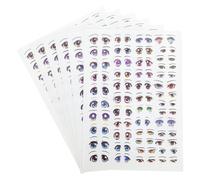 Lurrose 6 Pezzi Adesivi per Gli Occhi Anime Adesivi Adesivi dei Cartoni Animati Decalcomanie Occhi dei Cartoni Animati Adesivi facciali Adesivi Occhi Decorativi Artigianali Carta