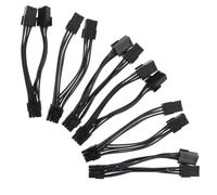Lurrose 6 Pezzi Alimentazione GPU Doppio Pin Pin Adattatore Pcie Y Splitter Estensione Compatibile con Schede Video per Computer Gaming