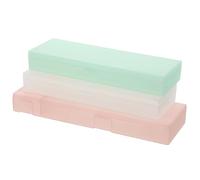 Lurrose 6 Pezzi Astucci Per Matite Adesivi Per Ragazze Scatole Per Penne in Plastica Smerigliata Set Di Cancelleria