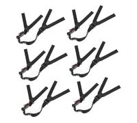 Lurrose 6 Pezzi Cinghie Regolabili per Sottogola Casco da Rosse Accessori Sicurezza con Fibbia Rapida per Caschi da Strap Sottogola Resistenti Uv per Lavori Esterni