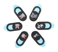 Lurrose 6 Pezzi Copertura Webcam Ultra Sottile Protezione Privacy per Laptop Dispositivi Design Scorrevole per Sicurezza Comfort Uso