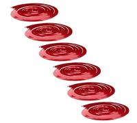 Lurrose 6 Pezzi Decorazioni Spirali da Festa Rosse in Pet, Set Sospeso