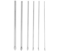 Lurrose 6 Pezzi di punzone Circolare in Acciaio Inossidabile per Argilla per Utensili Fai da Te per Ceramica, Foro per bollitori da tè, progetti di Artigianato e Scultura