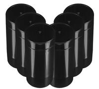 Lurrose 6 Pezzi Flacone Deodorante Nero Opaco 30g in Plastica Pp Ricaricabile e Portatile per Cosmetici e Saponi Liquidi per Campeggio e Beauty Bag