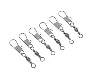 Lurrose 6 Pezzi Ganci in Ferro per Connettore Cuscinetto Aquilone, Accessori Leggeri e Resistenti per Bobina e Mulinello Aquilone, Colore Argento