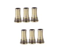 Lurrose 6 Pz portapenne rotondo in metallo applique a batteria portapenne girevole portapenne scrivania astuccio portapenne portamatite d'oro portapenne magnetico portapenne da tavolo rame
