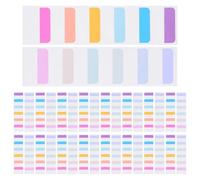 Lurrose 600 Pezzi Etichette Indice Colorate Trasparenti Adesive Residui per Libri e Documenti Segnalibri Scrivibili per Organizzazione e Pianificazione Quotidiana
