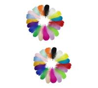 Lurrose 600 Pz pennacchi fai da te hair charms hair jewelry costumi decorazione adorn decorazioni colorate mestiere di matrimonio naturali di misto