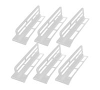 Lurrose 6pezzi Divisori Per Frigoriferi in Plastica Organizer Per Ripiani Separatore Laterale Per Organizzazione Alimenti Inclusi Dimensioni