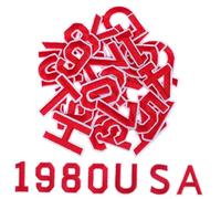 Lurrose 72 Pezzi Adesivi con Lettere Ricamate Toppa Patch di Lettere Numeri 0-9 Applicati Toppe Personalizzate Ricamate Vestire Cucire Zaino Alfabeto Ricamare Vestiario Poliestere Rosso