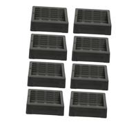 Lurrose 8 Pezzi Cuscinetto Ruota Antiscivolo Tappeto Antiscivolo Per Rotelle Per Mobili Impugnature Per Mobili Antiscivolo Per Mobili Tazza a Rotelle Pinza Gel Di Silice Nero