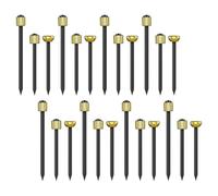 Lurrose 90 Pezzi Chiodi per Quadri con Testa in Ottone e Acciaio Nero, Chiodi per Appendere Quadri e Decorazioni da Parete su Cartongesso e Legno, Unghie Resistenti per Ganci e Cornici