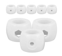 Lurrose Accessori per Calcio Balilla 8 Pezzi Set in Plastica Anello di Regolazione Localizzatore e Porta per Asta Ricambi Calcio Balilla Gioco da Tavolo Ricambio Sala Giochi