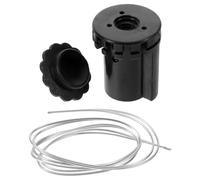 Lurrose Accessori per Ombrellone da Giardino, Cappello Superiore per Ombrellone da Patio, Nero, Eva, 3,00x2,20x2,20cm, per Parasole da Esterno, Staffe di Fissaggio