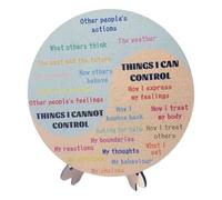 Lurrose Accessorio Per Ufficio in Casa Base Stabile Ornamento Ruota Tabella Grafico Segno Decorativo