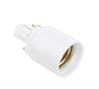 Lurrose Adattatore Di Conversione Per Portalampada Convertitore Da G24q a E27 Per Illuminazione Domestica Uffici e Centri Commerciali Design Semplice e Materiale Resistente