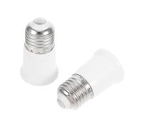 Lurrose Adattatore Portalampada E27 Per Sostituzione e Prolunga Led, Converter Estensione 65mm in Pc e Metallo, Compatibile Lampade Da Tavolo, Lampadari e Applique, Set Da 2 Pezzi