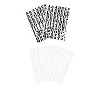 Lurrose Adesivi da Stirare per Stoffa Set Lettere Vinile Termoadesive Durevoli 26 Alfabeti Nero e Bianco per Abbigliamento Borse Jeans Fai da Te Decorazione