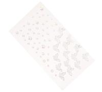 Lurrose Adesivi per Unghie Gemme Autoadesive in Resina e Plastico, Effetto Brillante Stile Gioiello, 1 Foglio per Decorazioni Viso e Unghie