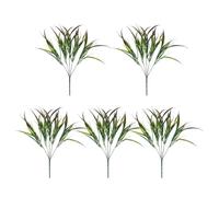 Lurrose Arbusti Finti Realistici 5 Pezzi per Esterni, Piante Artificiali Resistenti ai Raggi UV per Balconi, Vialetti e Aree Verdi, Verde Artificiale Decorativo senza Manutenzione