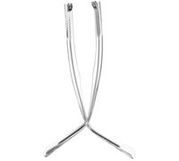 Lurrose Aste per Occhiali in Metallo Trasparente, Gambe di Ricambio Doppia Piastra, Accessori per Occhiali Confortevoli e Resistenti per Uso Quotidiano