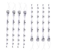 Lurrose Aste Spaventapasseri a Spirale Riflettenti 8 Pezzi per Giardino e Balcone, Bastoncini Antivolo in Plastica Verde Dispositivo Repellente Uccelli 360° per Orto e Frutteto