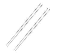 Lurrose Bacchette Cinesi Lunghe in Acciaio Inossidabile 36 Cm Resistenti al Calore Punte Scanalate Precise per Hot Pot e Frittura 2 Paia