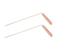 Lurrose Bacchette da Rabdomante in Rame 99%, Set 2 Pezzi Manico Grande, Strumento di Rotazione per Caccia ai Fantasmi, Divinazione e Localizzazione Oro, Portatile e Durevole per Ricerca