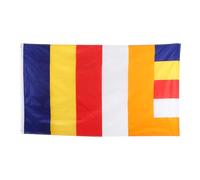 Lurrose Bandiera Buddhista in Poliestere con Colori Tradizionali per Decorazioni di Templi e Ambienti Indoor Outdoor per Preghiere e Regali Buddisti