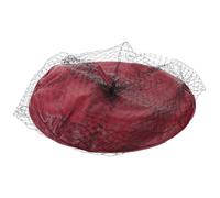 Lurrose Basco Francese Donna Vintage, Cappello Rosso | Pelle Pu, Forma Originale e Retrò, per Uscite e Matrimoni, Accessorio Versatile