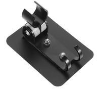 Lurrose Base di Fissaggio per Soffione Doccia in Alluminio Spaziale Nero, Supporto Doccia Gancio Singolo per Uso Bagno