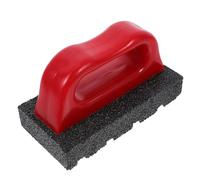 Lurrose Blocco Levigatore per Cemento con Manico Ergonomico in Abs Rosso, Utensile Versatile per Rimozione Macchie e Pulizia Mattoni, per Lavori di Costruzione e Manutenzione