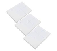 Lurrose Blocco per quaderni con carta millimetrata e assi XY, 3 pezzi, per esercizi di matematica, studenti, insegnanti e ingegneri, per uso in classe e per i compiti, bianco