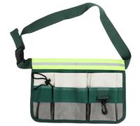 Lurrose Borsa Da Giardinaggio Cintura Per Attrezzi Da Giardino Vita Cintura Per Utensili Carpentiere Regolabile Professionale Lavoro Buste Carpenteria Costruzione Verde Panno Oxford
