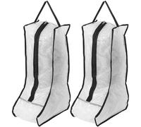 Lurrose Borsa per Stivali Alta Maniglia e Cerniera, Set da 2 Sacchetti Antipolvere e Impermeabili per Scarpe, Organizer Portatile per Viaggio e Uso Domestico