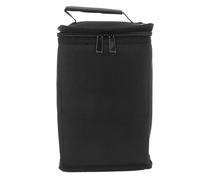 Lurrose Borsa Portaoggetti per Bombole di Gas in Tela Nera Piccola, Custodia Protettiva Portatile per Lanterne e Fornelli da Campeggio, Sacchetto per Esterni e Picnic