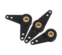 Lurrose Braccio del Timone in Nylon con Anima in Rame Set da 3 Pezzi per Barche Rc, Connettore Dell’asta di Spinta a Forma e Dritto, Accessori Impermeabili per Modellismo Navale