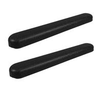 Lurrose Braccioli per Carrozzina 2 Pezzi in Abs Nero Resistenti All'acqua e Facili da Pulire Distanza Foro 22,5 Cm per Sostituzione e Protezione
